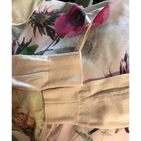 Ted Baker Erinie Neon Poppy Floral Cardigan – Size 1 / US 4 - Picture 8 of 9